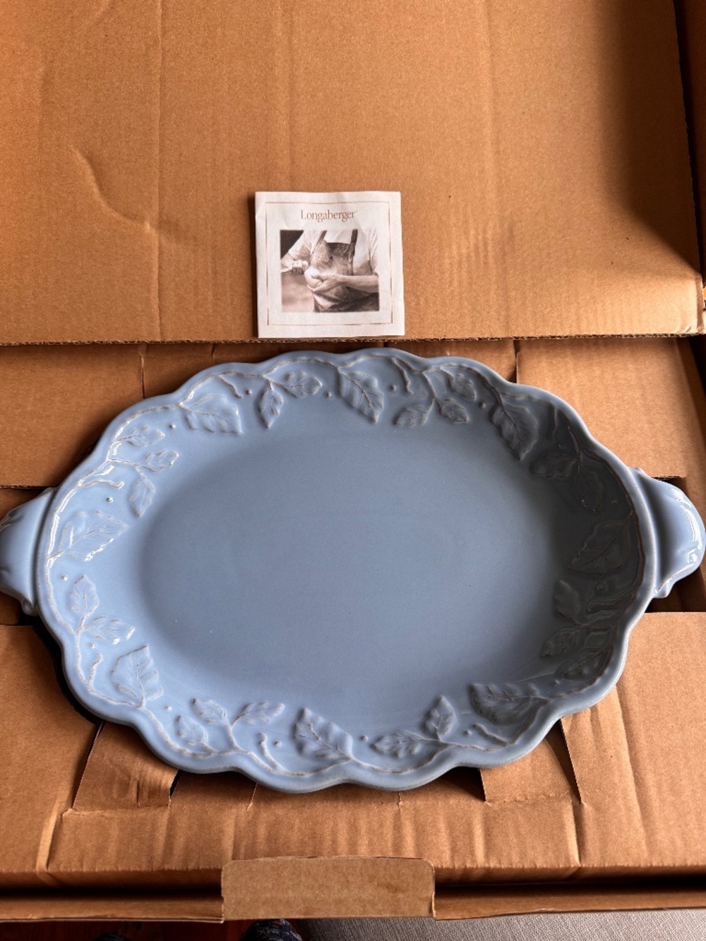 Longaberger oval serving platter